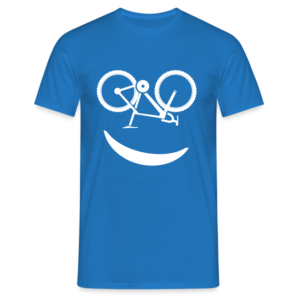 Fahrradfahrer Fahrrad Smiley Geschenkidee Männer T-Shirt - Royalblau