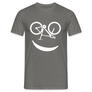 Fahrradfahrer Fahrrad Smiley Geschenkidee Männer T-Shirt - Graphit