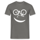 Fahrradfahrer Fahrrad Smiley Geschenkidee Männer T-Shirt - Graphit