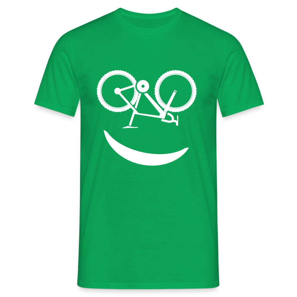 Fahrradfahrer Fahrrad Smiley Geschenkidee Männer T-Shirt - Kelly Green