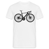 Mountain Bike Fahrrad Fahrer Männer T-Shirt - weiß