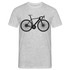 Mountain Bike Fahrrad Fahrer Männer T-Shirt - Grau meliert