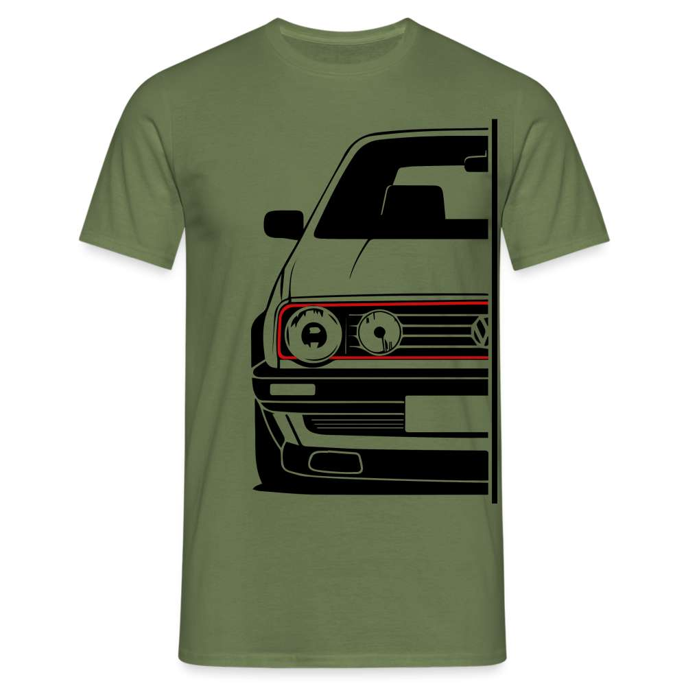 Golf MK2 GTI Fan Shirt Retro Auto Kult Auto T-Shirt - Militärgrün