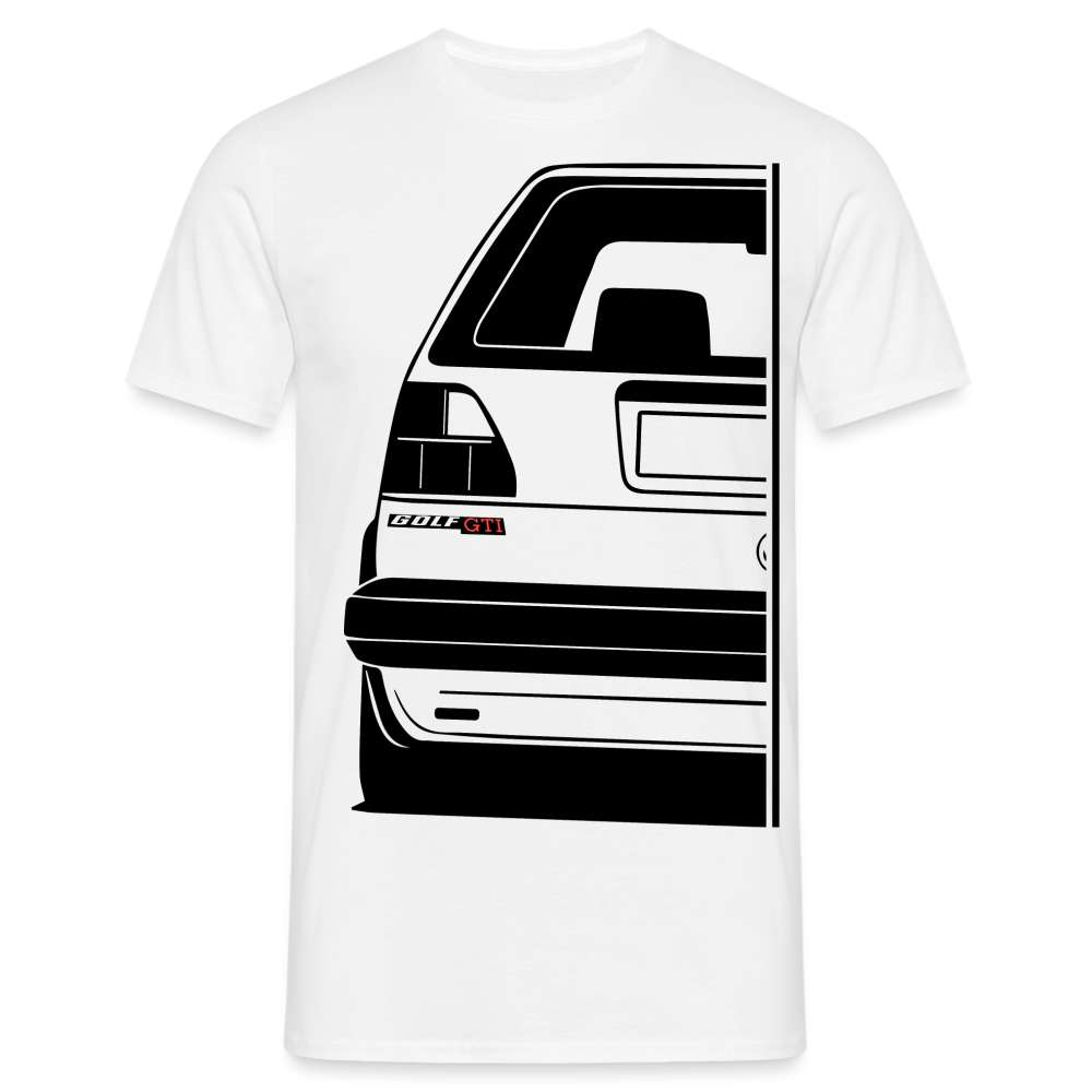 Golf MK2 GTI Fan Shirt Retro Auto Kult Auto T-Shirt - weiß
