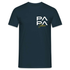 Papa Shirt Personalisierbar - Vatertag Geschenk T-Shirt - Navy