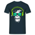 Lustiger DJ Alle mit Kopfhörer und Sonnenbrille - Lustiges T-Shirt - Navy