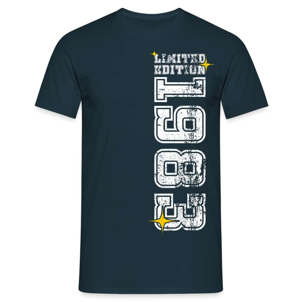 Jahrgang 1983 Geburtstag Retro Vintage Style Geschenk T-Shirt - Navy