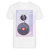 Retro Kassette Vinyl Schallplatte T-Shirt - weiß