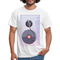 Retro Kassette Vinyl Schallplatte T-Shirt - weiß