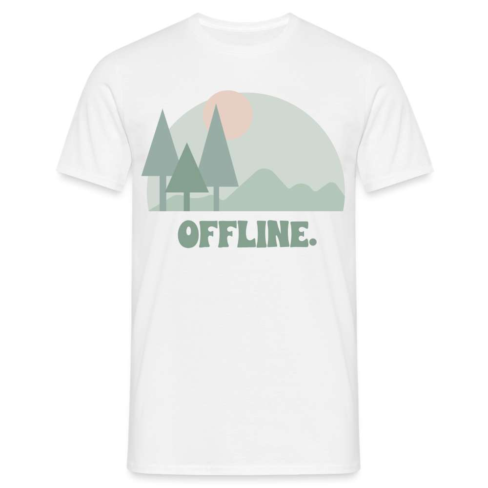 Berge Natur OFFLINE - Naturfreunde und Bergfreunde T-Shirt - weiß