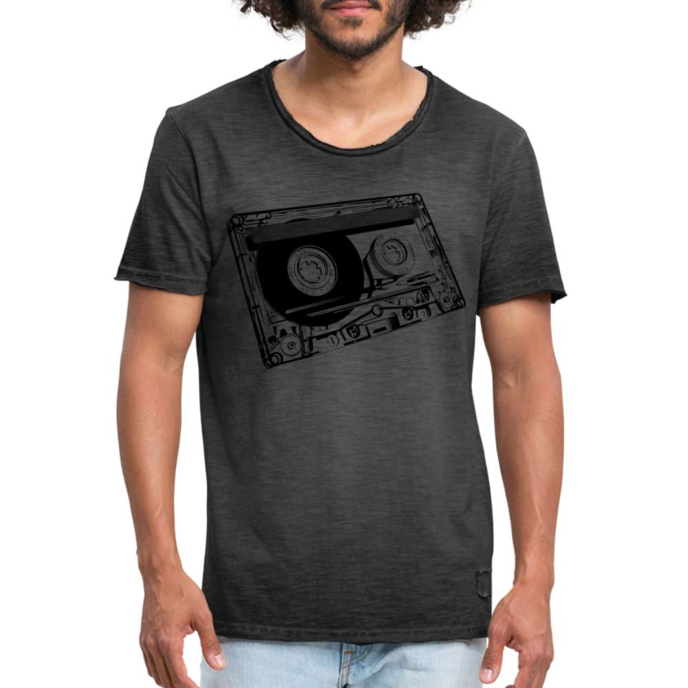 Musik Kassette 80er Retro Vintage Kassette Lustiges Vintage T-Shirt - Vintage Schwarz