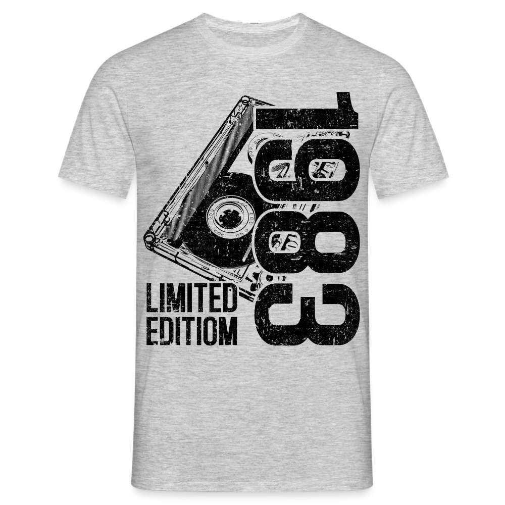 40. Geburtstag Limited Edition - 1983 Retro Kassette Geschenk T-Shirt - Grau meliert