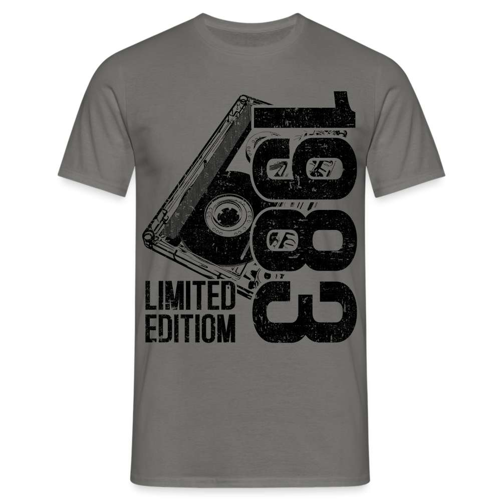 40. Geburtstag Limited Edition - 1983 Retro Kassette Geschenk T-Shirt - Graphit