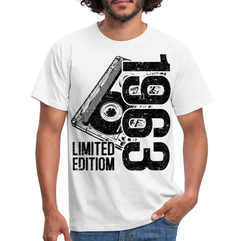 60. Geburtstag Limited Edition - 1963 Retro Kassette Geschenk T-Shirt - weiß