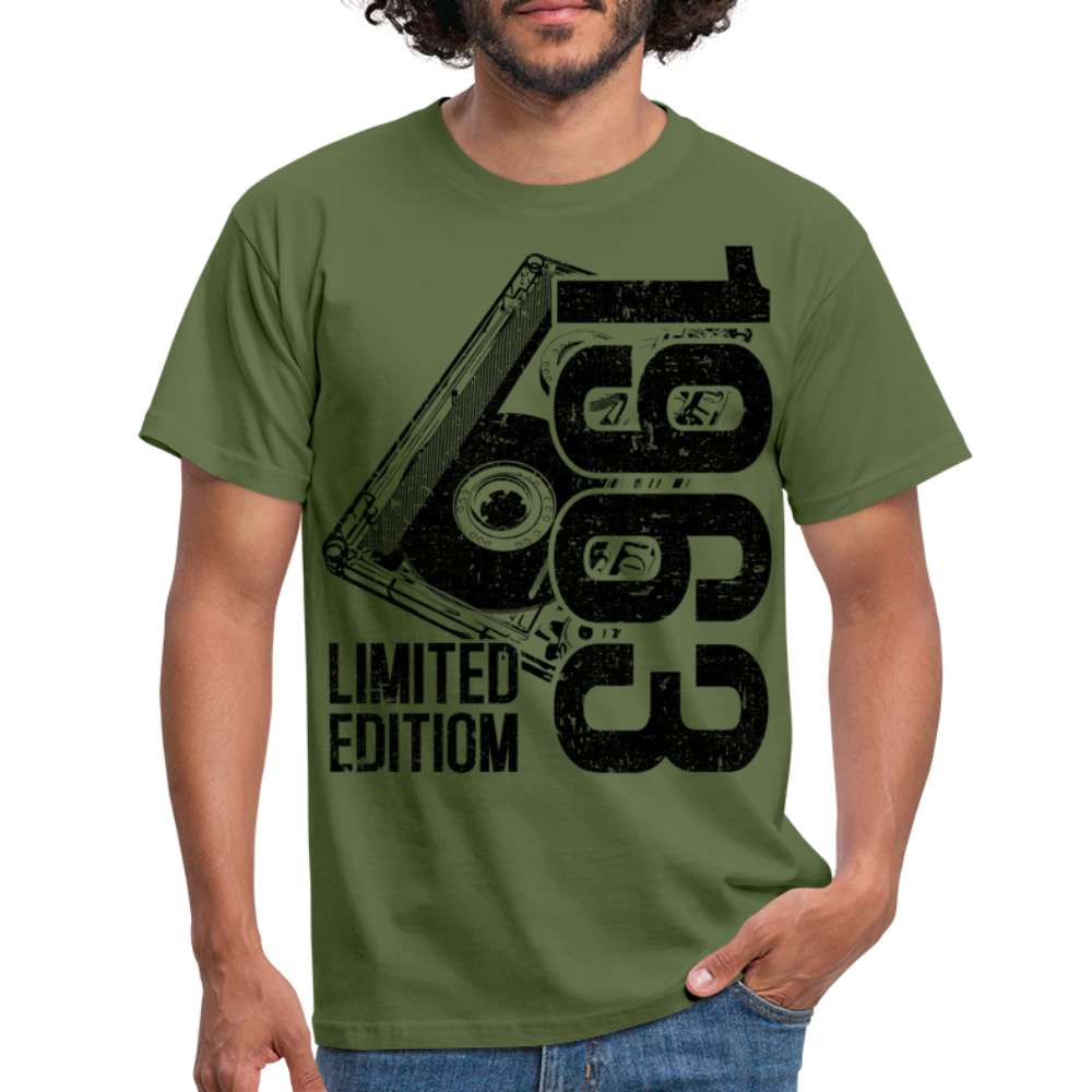 60. Geburtstag Limited Edition - 1963 Retro Kassette Geschenk T-Shirt - Militärgrün