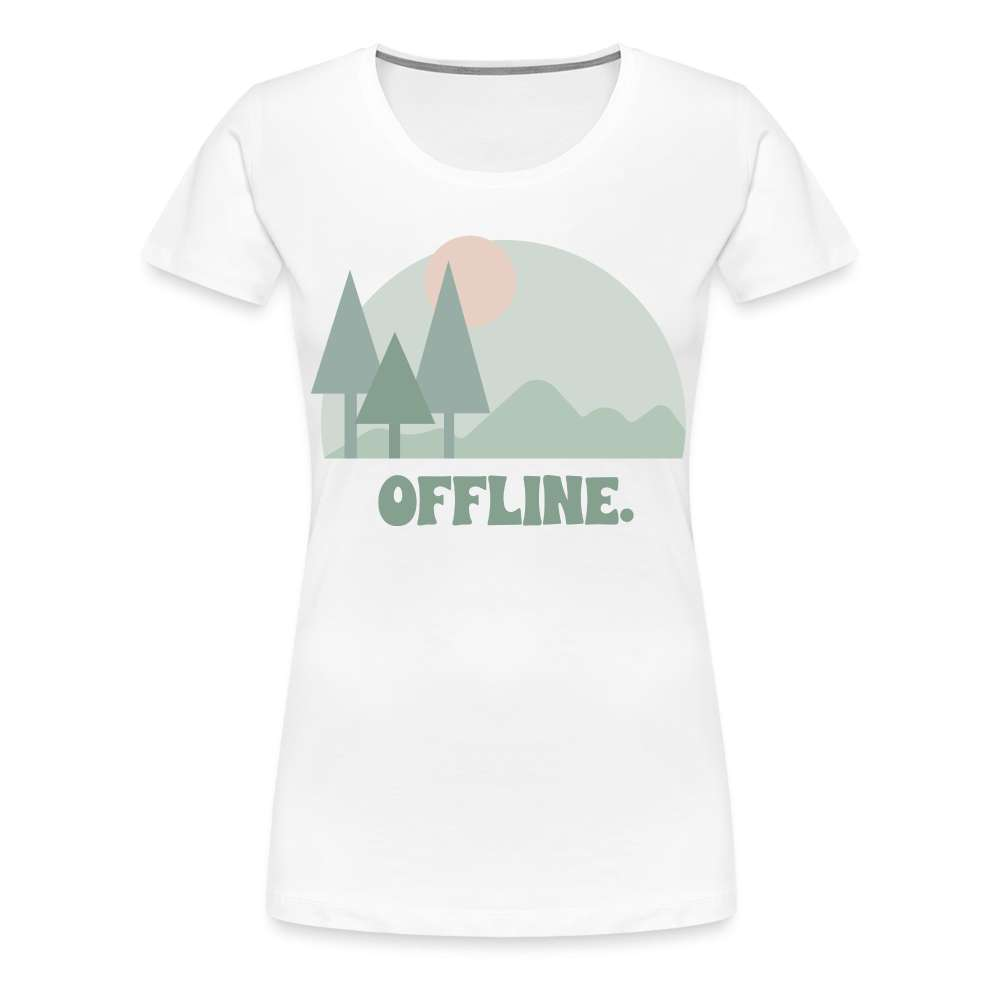 Berge Natur OFFLINE - Naturfreunde und Bergfreunde T-Shirt - weiß