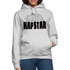 NAPSTAR Faule Katze - keine Lust - Lustiger Hoodie - Hellgrau meliert