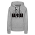 NAPSTAR Faule Katze - keine Lust - Lustiger Hoodie - Grau meliert