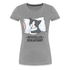 Süße Katze - Offizielles Schlafshirt - Lustiges Frauen Premium Shirt - Grau meliert