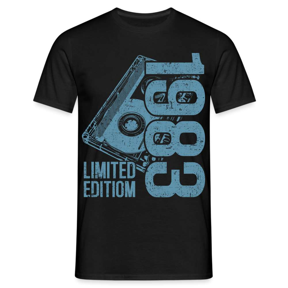 40. Geburtstag Limited Edition - 1983 Retro Kassette Geschenk T-Shirt - Schwarz