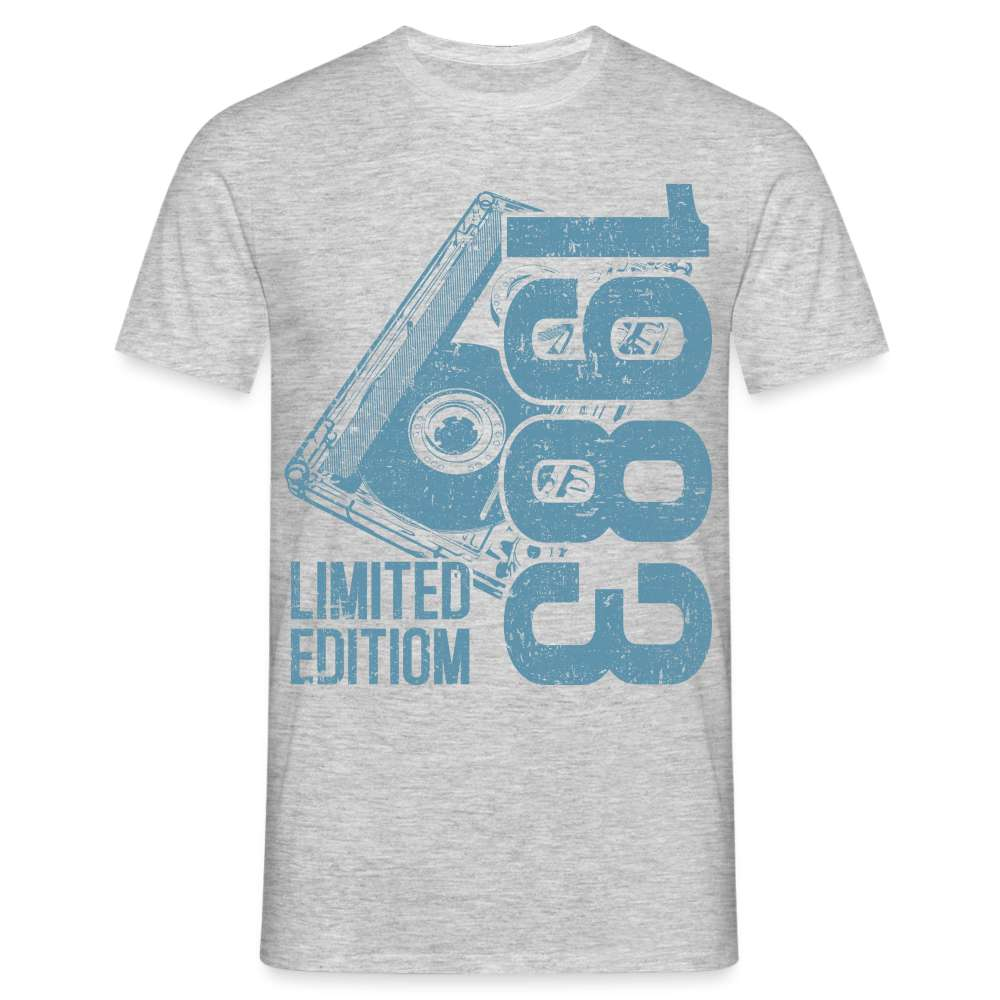 40. Geburtstag Limited Edition - 1983 Retro Kassette Geschenk T-Shirt - Grau meliert