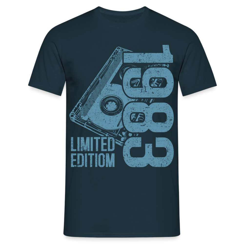 40. Geburtstag Limited Edition - 1983 Retro Kassette Geschenk T-Shirt - Navy