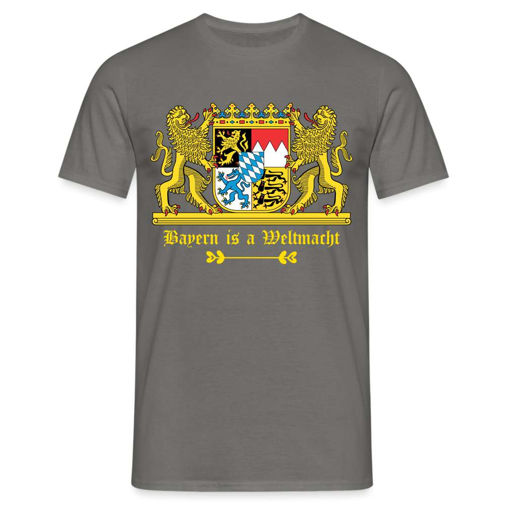 Bayern Is A Weltmacht - Bayern Wappen - T-Shirt - Graphit