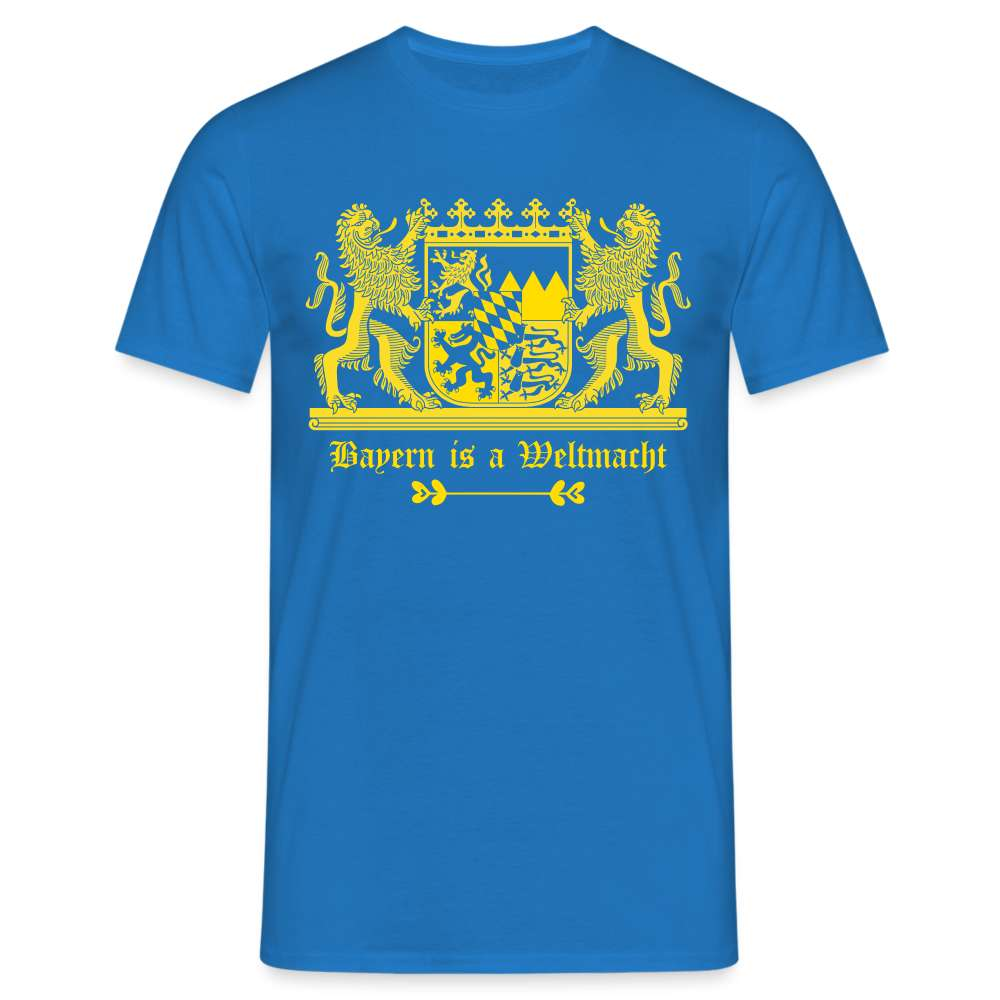 Bayern Is A Weltmacht - Bayern Wappen - T-Shirt - Royalblau