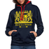 Bayern Is A Weltmacht - Bayern Wappen - Kontrast-Hoodie - Navy/Rot