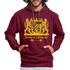 Bayern Is A Weltmacht - Bayern Wappen - Kontrast-Hoodie - Weinrot/Anthrazit