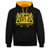 Bayern Is A Weltmacht - Bayern Wappen - Kontrast-Hoodie - Schwarz/Gold