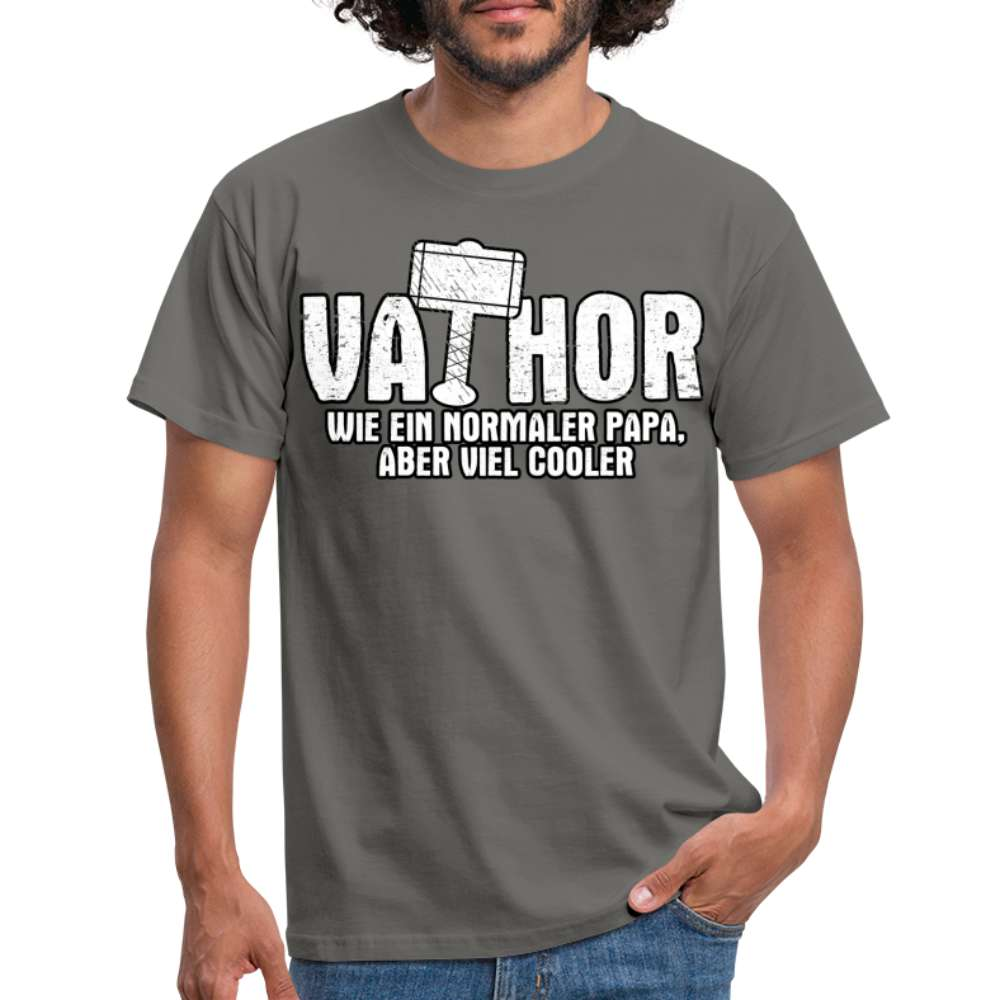 Vatertag - Vathor - Cooler Papa - Vatertag Geschenk T-Shirt - Graphit