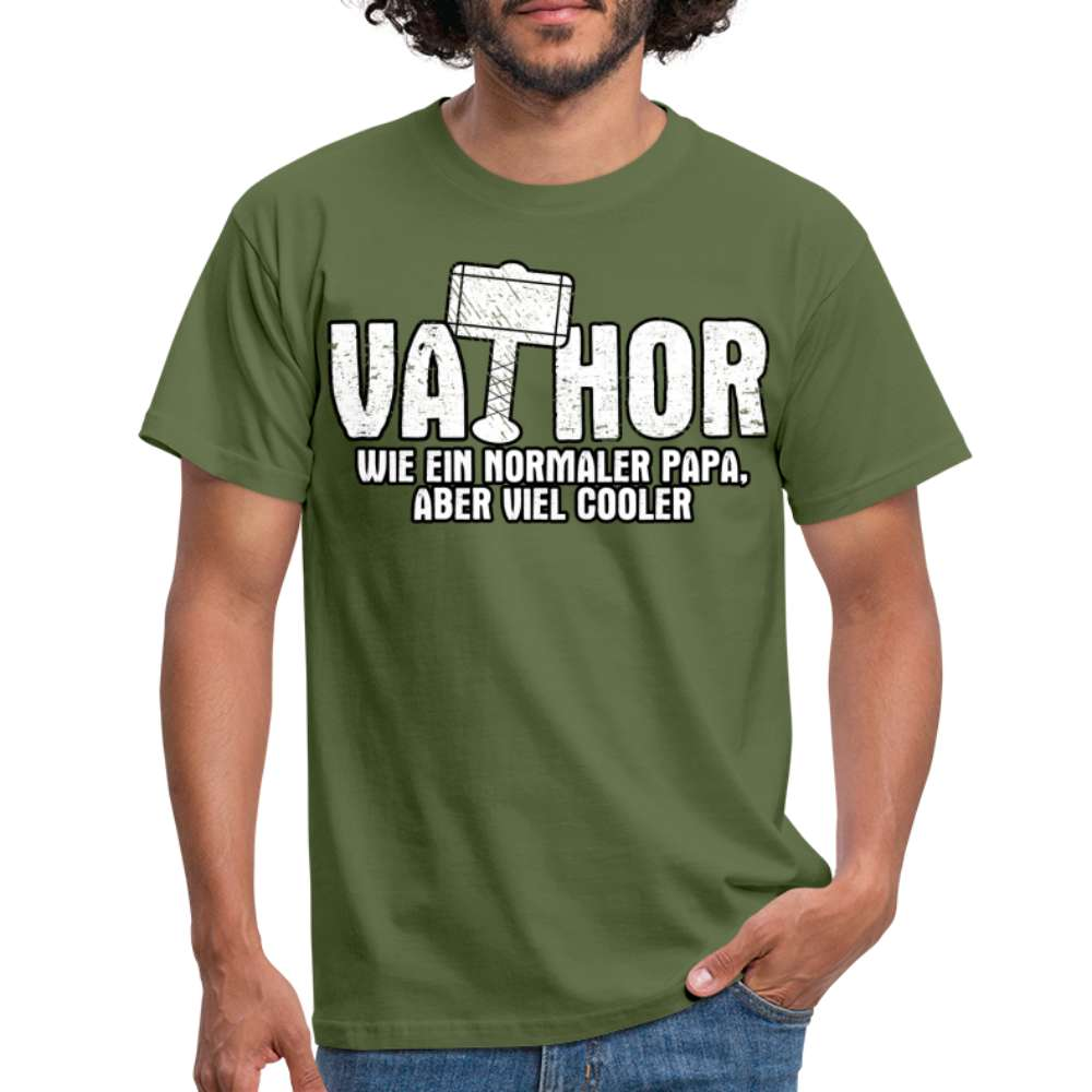 Vatertag - Vathor - Cooler Papa - Vatertag Geschenk T-Shirt - Militärgrün