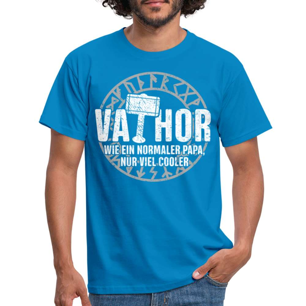 Vatertags Shirt - Vathor - Stolzer Papa - Vatertag Geburtstag Geschenk T-Shirt - Royalblau