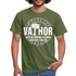 Vatertags Shirt - Vathor - Stolzer Papa - Vatertag Geburtstag Geschenk T-Shirt - Militärgrün