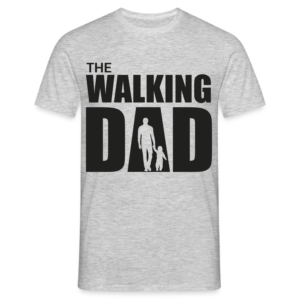 Vatertag Shirt The Walking Dad Lustiges Geschenk T-Shirt für Papas - Grau meliert