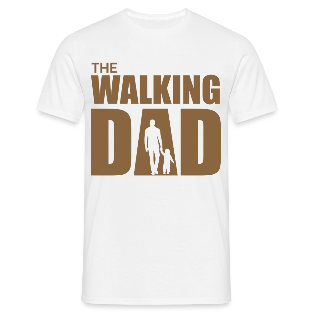 Vatertag Shirt The Walking Dad Lustiges Geschenk T-Shirt für Papas - weiß