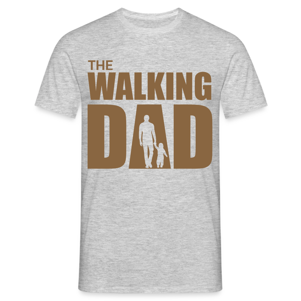 Vatertag Shirt The Walking Dad Lustiges Geschenk T-Shirt für Papas - Grau meliert