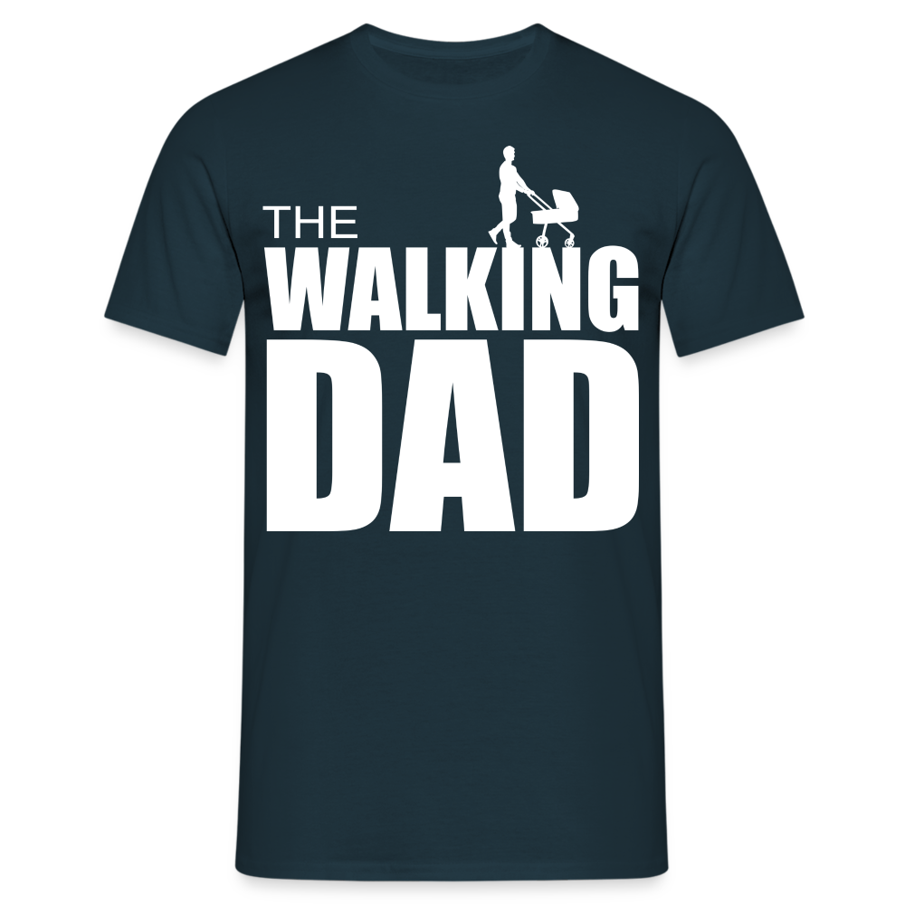 Vatertag Shirt The Walking Dad Lustiges Geschenk T-Shirt für Papas - Navy