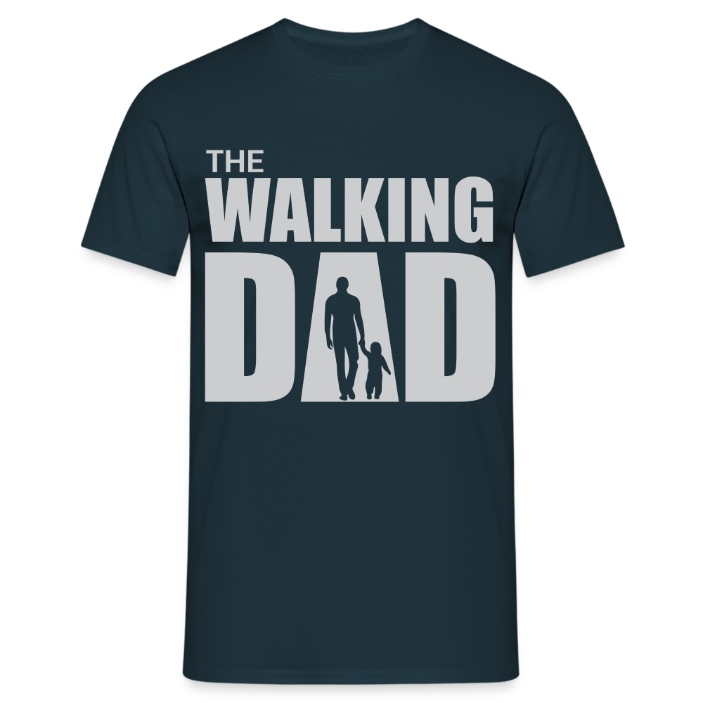 Vatertag Shirt The Walking Dad Lustiges Geschenk T-Shirt für Papas - Navy