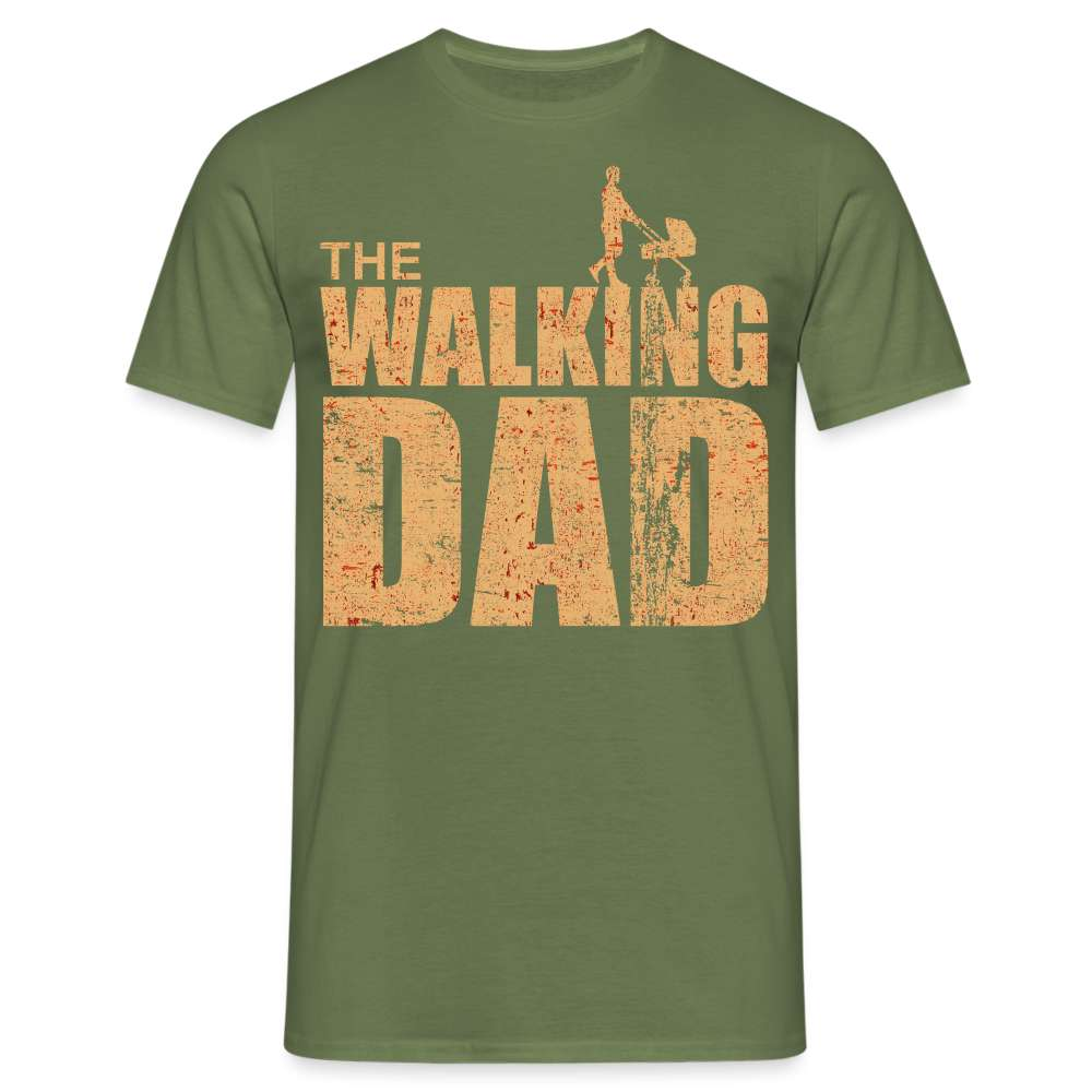 Vatertag Shirt The Walking Dad Lustiges Geschenk T-Shirt für Papas - Militärgrün