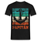 Vatertag Shirt Papa Papitän Anker Retro Style Geschenk T-Shirt - Schwarz