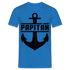 Vatertag Shirt Papa Papitän Anker Retro Style Geschenk T-Shirt - Royalblau