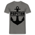 Vatertag Shirt Papa Papitän Anker Retro Style Geschenk T-Shirt - Graphit