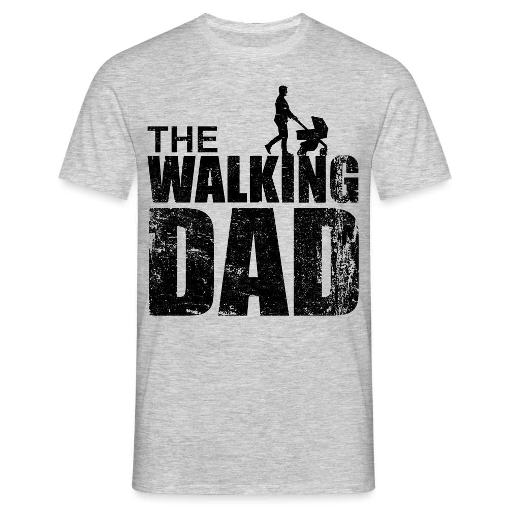 Vatertag Shirt The Walking Dad Lustiges Geschenk T-Shirt für Papas - Grau meliert