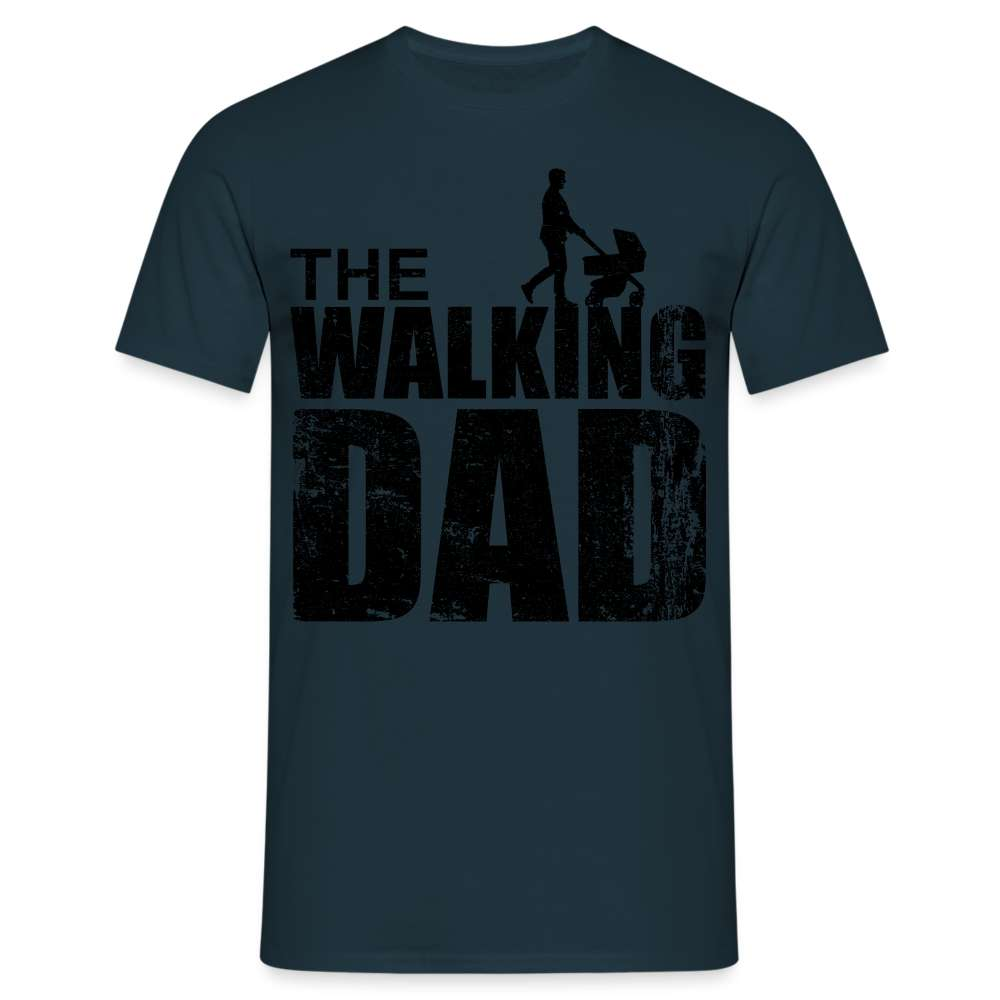 Vatertag Shirt The Walking Dad Lustiges Geschenk T-Shirt für Papas - Navy