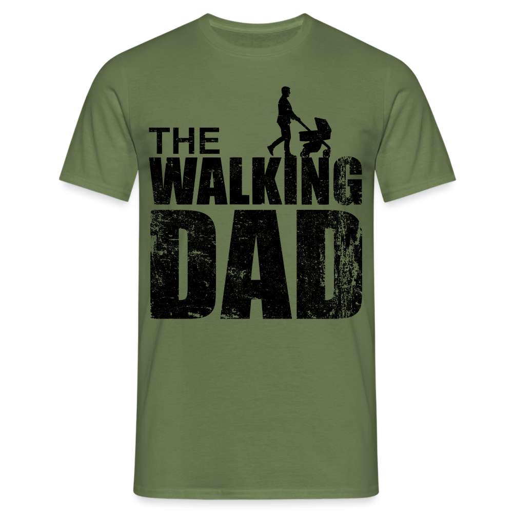 Vatertag Shirt The Walking Dad Lustiges Geschenk T-Shirt für Papas - Militärgrün