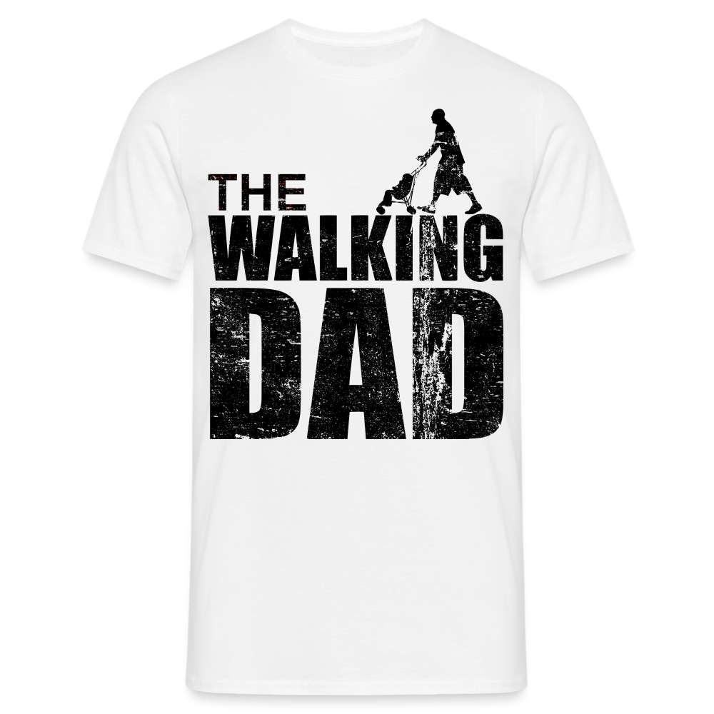 Vatertag Shirt The Walking Dad Lustiges Geschenk T-Shirt für Papas - weiß