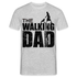 Vatertag Shirt The Walking Dad Lustiges Geschenk T-Shirt für Papas - Grau meliert