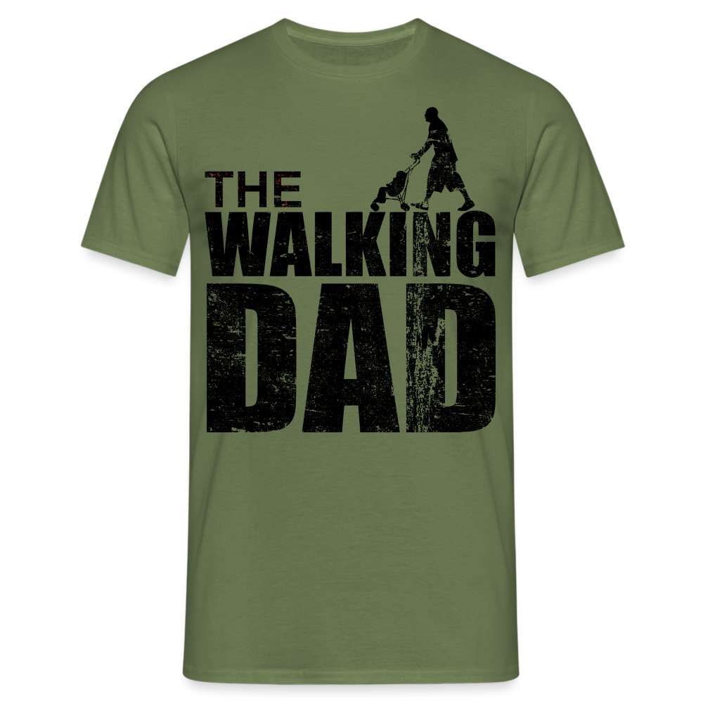 Vatertag Shirt The Walking Dad Lustiges Geschenk T-Shirt für Papas - Militärgrün